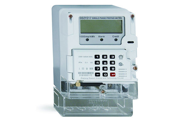 1 кнопочная панель STS участка предоплатила IEC 62052 счетчика энергии ДРУГА 11 1.5W 6VA