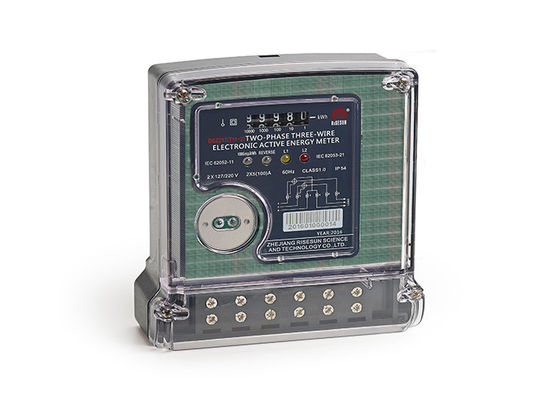 Электрический счетчик 2×127 220V 5 100 a циклометра электрического счетчика участка индикации СИД двойной